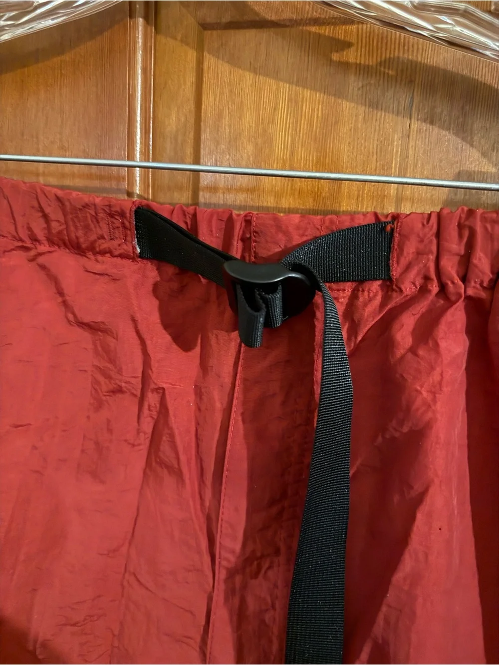 Banana Republic Red Swim Board Shorts with Black Drawstring